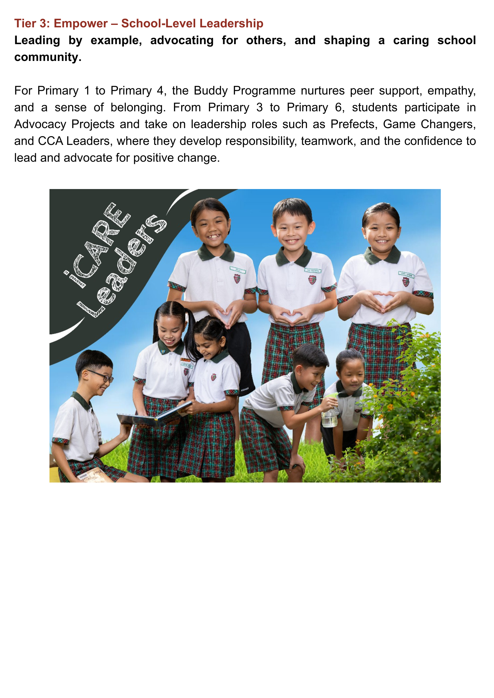 Xishan Primary School’s progressive leadership programme develops students from self-leadership to peer and community leadership, equipping them with the confidence, values, skills, and real-world experiences needed to lead with purpose and make a positive impact beyond school.